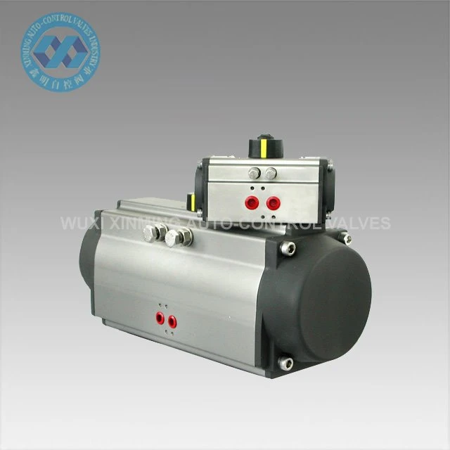 Actuator rotativ pneumatic cu revenire cu arc