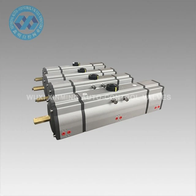 Actuator pneumatic cu trei trepte