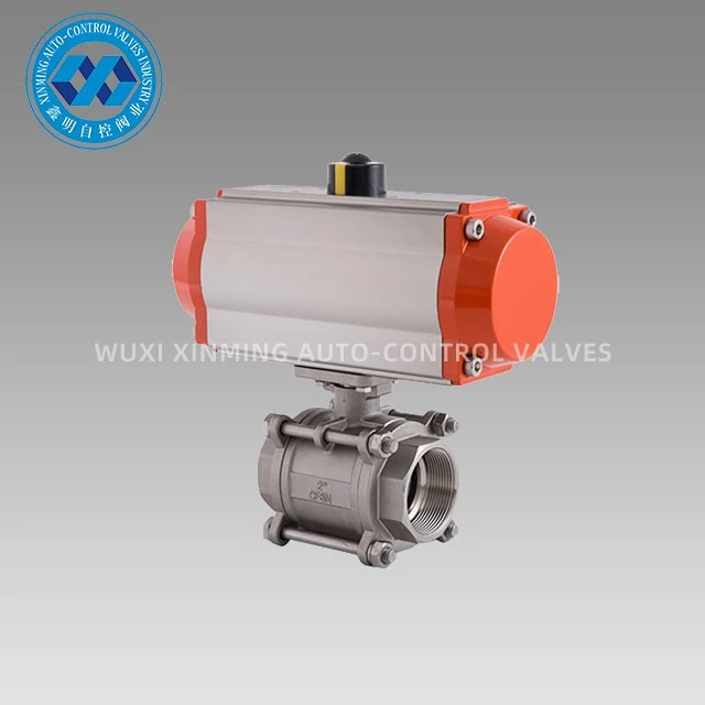 info-1-1 Pneumatic Actuator 3PCThread Ball Valve
