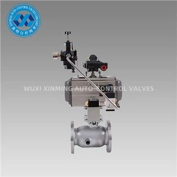 Supapă cu bilă cu flanșă învelită cu actuator pneumatic