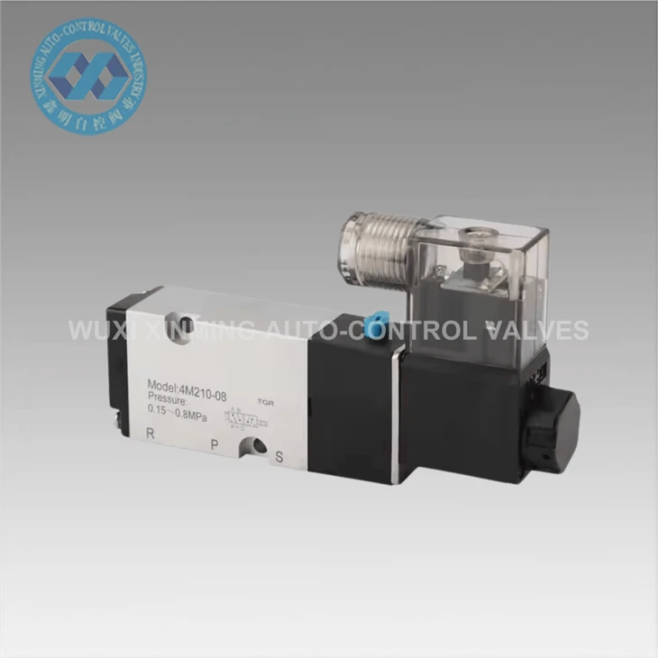 2- mod 5- port de înaltă presiune de înaltă presiune Valvă de solenoid pneumatic (0-10 MPA)