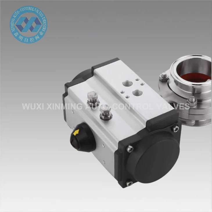 90 de grade rotative rotative cu acțiune dublă acțiune pneumatică actuator cu acțiune pneumatică cu acțiune