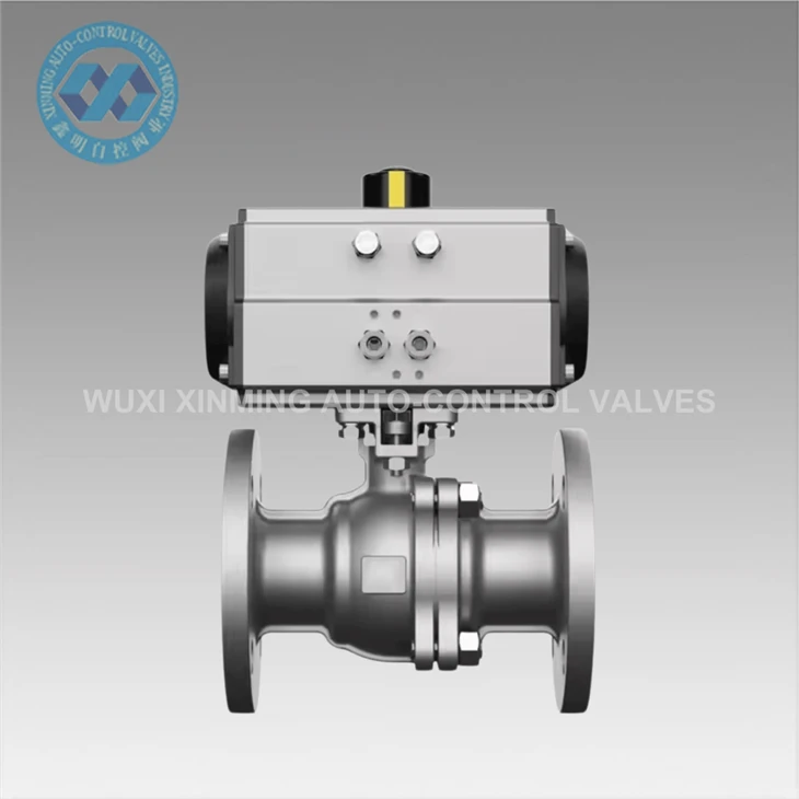 Pneumatic Equipment WCB/SS304/SS316 V Type Pneumatic Flange/Welded/Thread Cast Forged Ball Valve