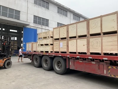 Livrare pneumatică cu supapă fluture expediată în Coreea de Sud