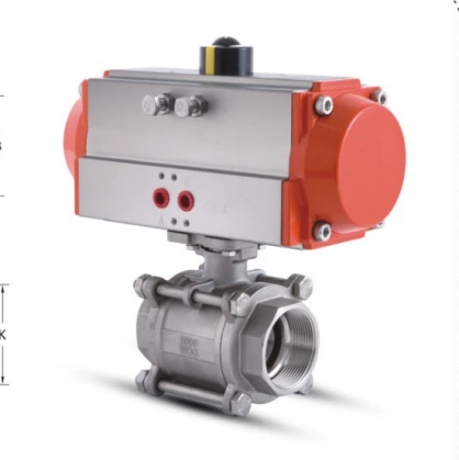 Flux de precizie - Controlul Valvei cu bilă pneumatică: rotație de 90 de grade pentru deschidere și închidere a eficienței ridicate