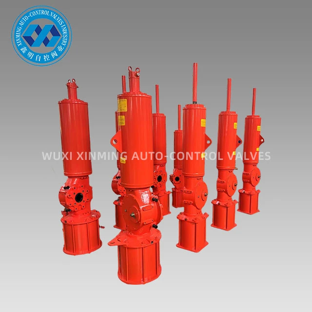 Actuator pneumatic Scotch Jug pentru supapă cu bilă de diametru mare