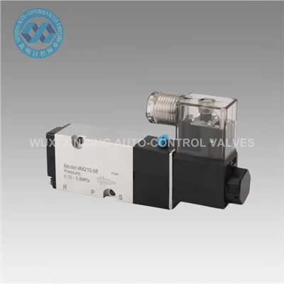 2- mod 5- port de înaltă presiune de înaltă presiune Valvă de solenoid pneumatic (0-10 MPA)