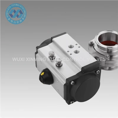 90 de grade rotative rotative cu acțiune dublă acțiune pneumatică actuator cu acțiune pneumatică cu acțiune