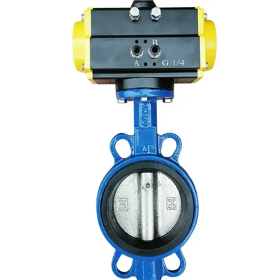 Producător chinezesc Preț Valvă de fluture din oțel inoxidabil pneumatic