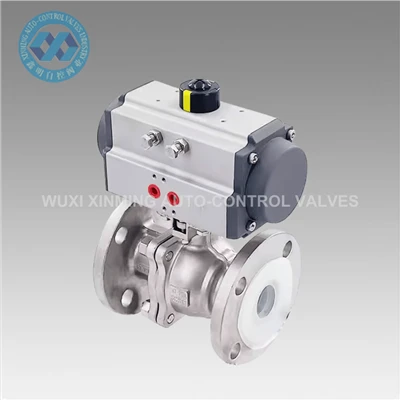 Supapă cu bilă flanșată pneumatică de înaltă performanță: control precis și funcționare eficientă