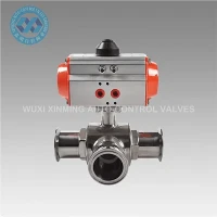 Supapă cu bilă cu trei căi pneumatice de înaltă calitate