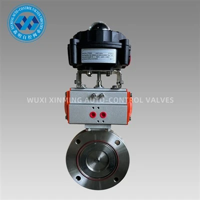 Supapă fluture de vid cu actuator pneumatic