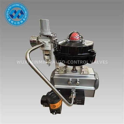 Actuatoare pneumatice pentru supape cu bilă