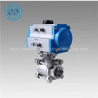 Supapă cu bilă cu filet pneumatic
