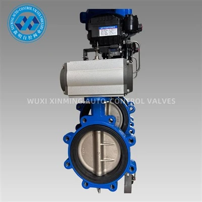 Actuator pneumatic de supapă fluture