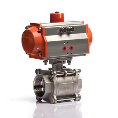 Supapă cu bilă pneumatică de înaltă calitate, cu acționare a sferturilor de acțiune pentru controlul fluxului automat