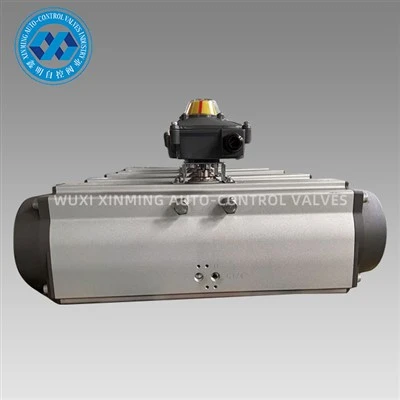 Actuatoare pneumatice cu cremalieră și pinion
