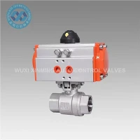 Supapă cu bilă cu acțiune unică și dublă cu actuator