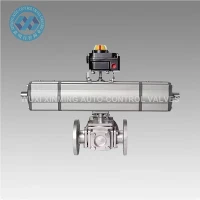 Actuator pneumatic în trei poziții pentru o reglare precisă a fluxului