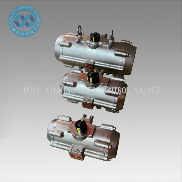 Actuator pneumatic din oțel inoxidabil: rezistență puternică la coroziune, potrivită pentru medii dure.